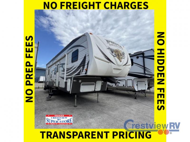 Used 2014 Palomino Puma Unleashed 356-QLB Toy Hauler Fifth Wheel