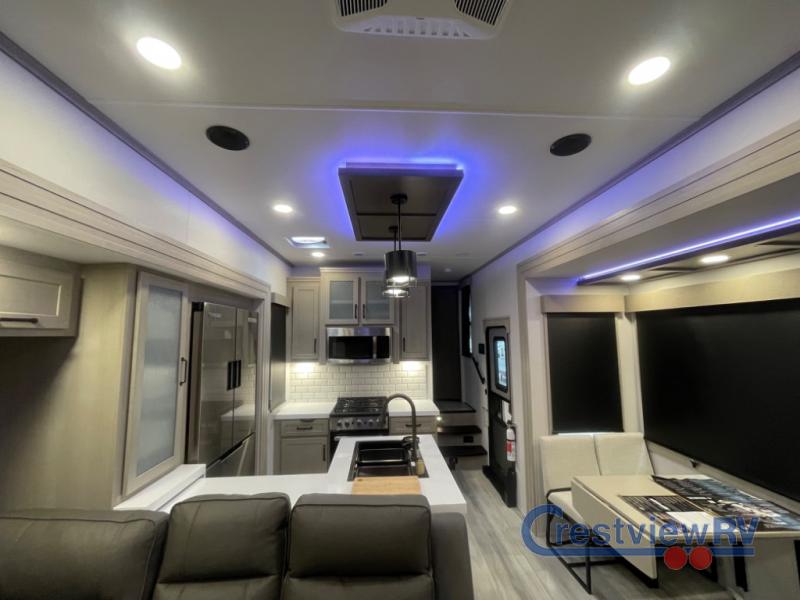 New 2025 Grand Design Momentum M-Class 395MS Toy Hauler Fifth