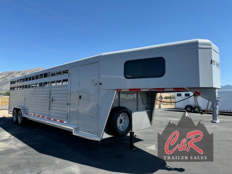 2025 Trails West hotshot 29' livestock trailer gooseneck