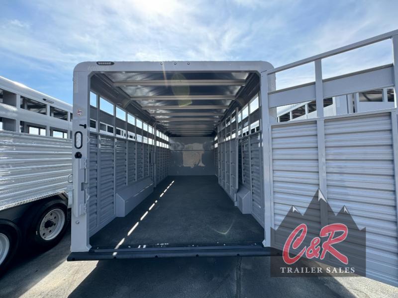 2025 Trails West hotshot 20' stock trailer gooseneck