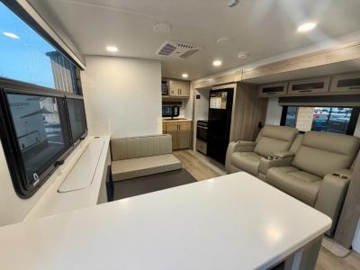 RV with high quality countertops and appliances