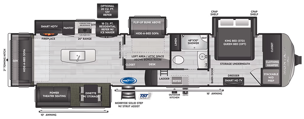 Keystone Montana Floorplan