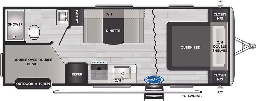 Keystone Springdale 220BHWE Floorplan