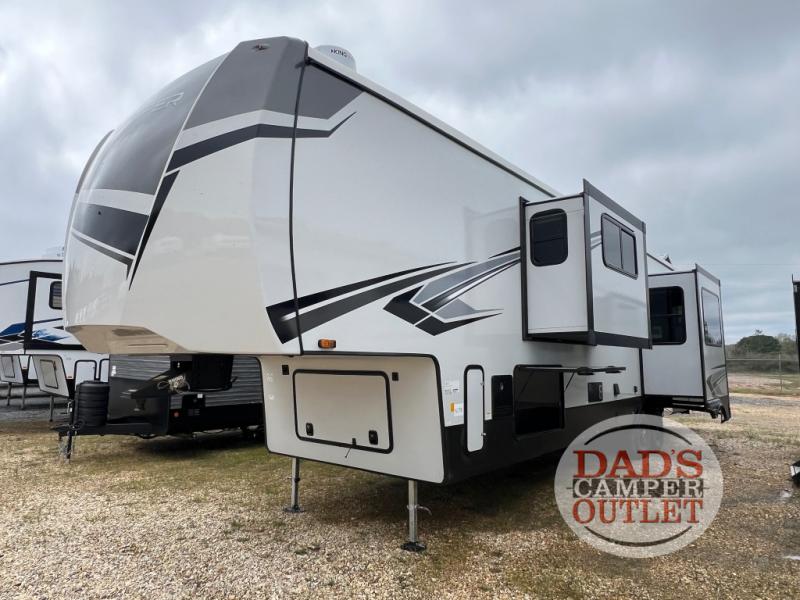 New 2024 Forest River RV Sandpiper 3800RK Fifth Wheel at Dad's Camper