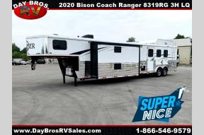 2020 Bison Coach Ranger 8319RG 3 Horse Living Quarters Hay Rack 3H LQ Photo