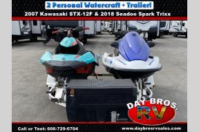 2018 Seadoo Spark Trixx #84B818 & 2007 Kawasaki STX-12F #17I607 + Karavan Dual Trailer! Photo