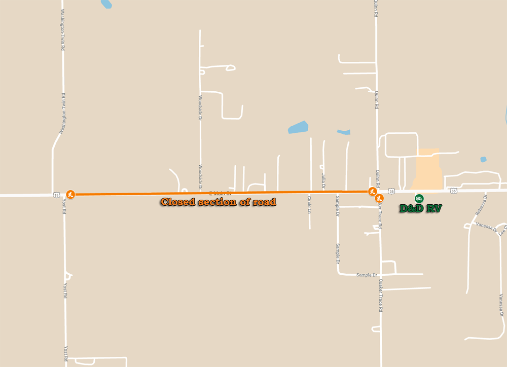 Road Closure Map