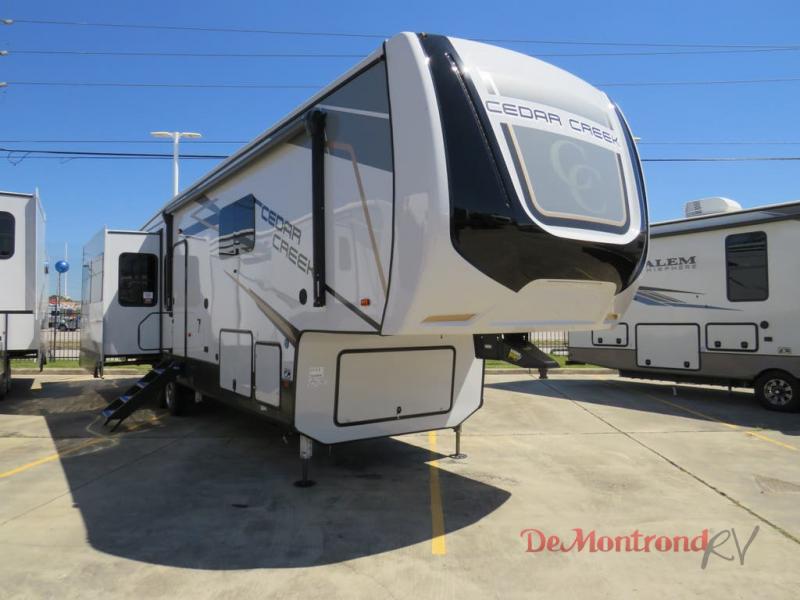 SOLD New 2022 Forest River Cedar Creek 388RK2 5th Wheel with Rear Kitchen