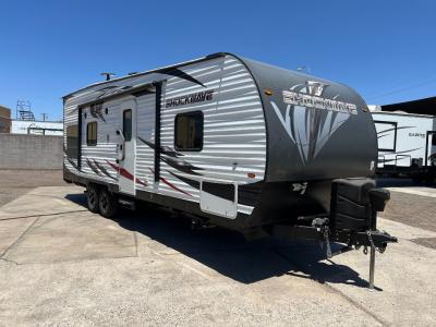 Passenger side view with 14' power awning