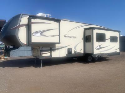 Side view with two slide outs both with slide toppers
