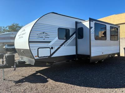Driver's side view with kitchen slide out