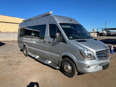 Passenger side view with sliding door opening