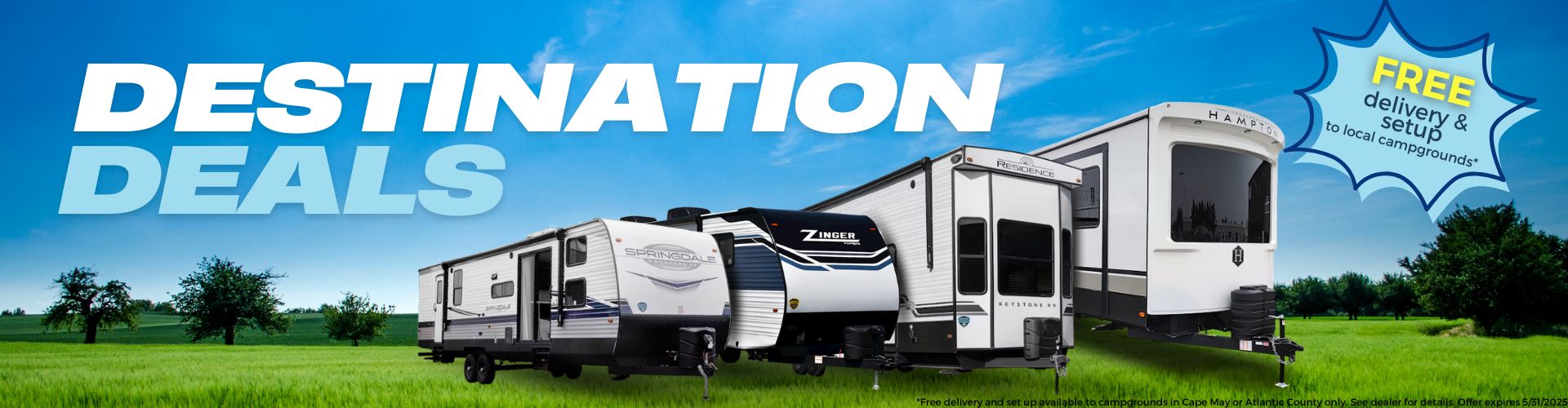 Destination trailer deals all month long!