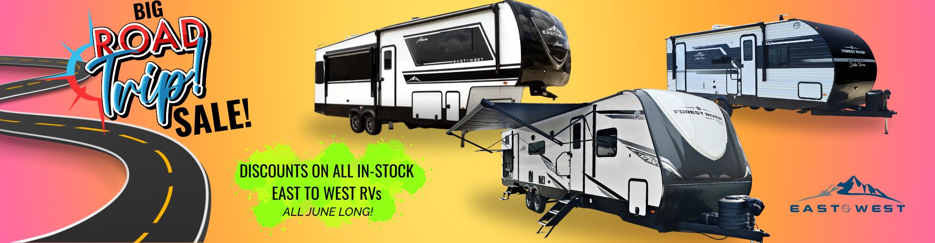 ALL East To West inventory on sale all month long!