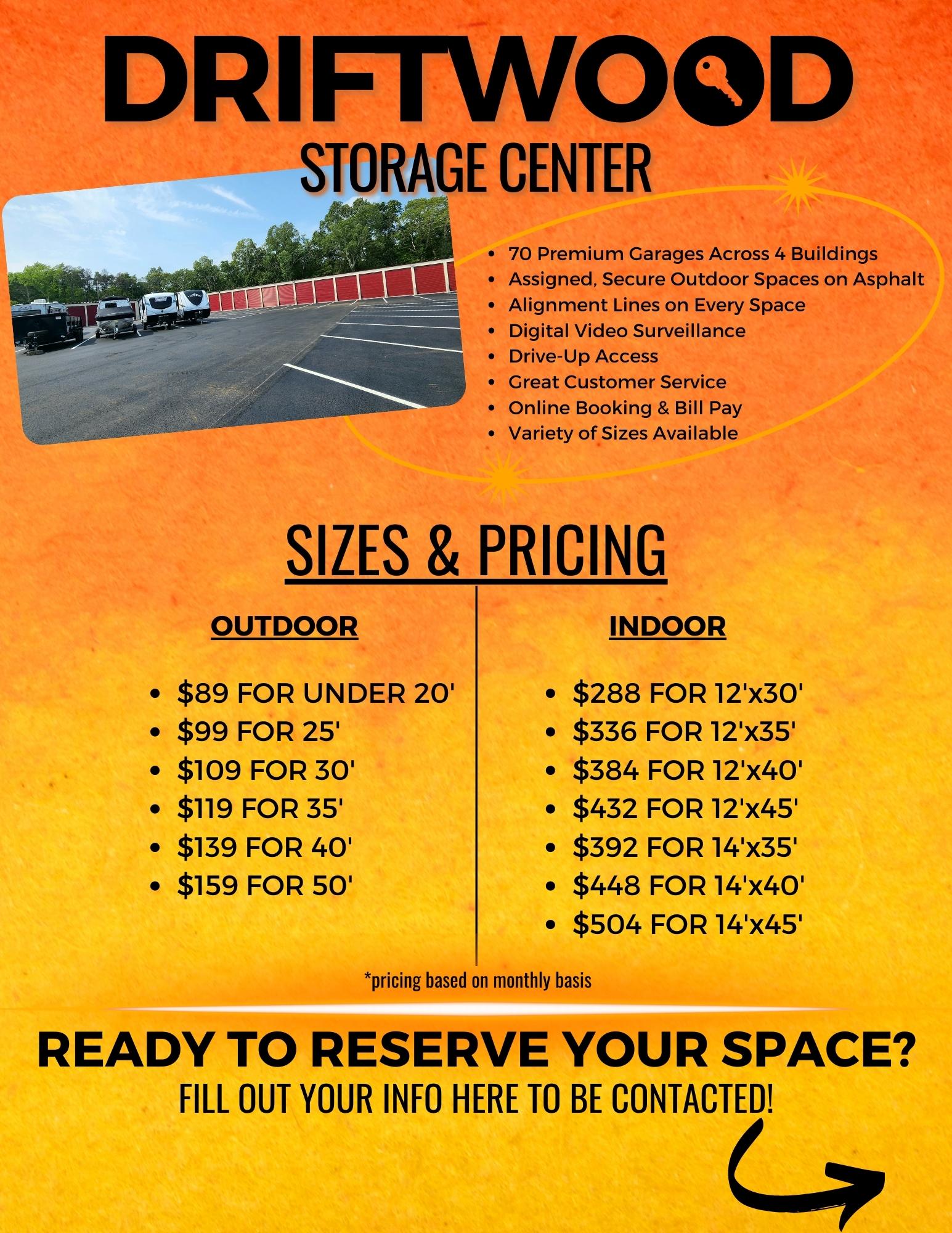 Storage at Driftwood RV Center