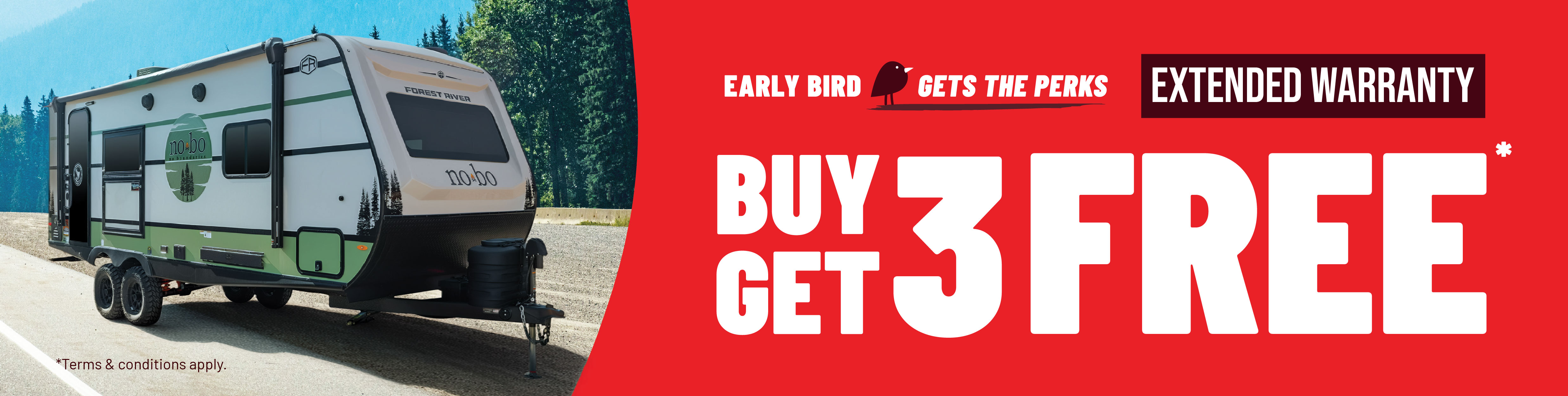 Early Bird Gets The Perks 2026, Fraserway RV