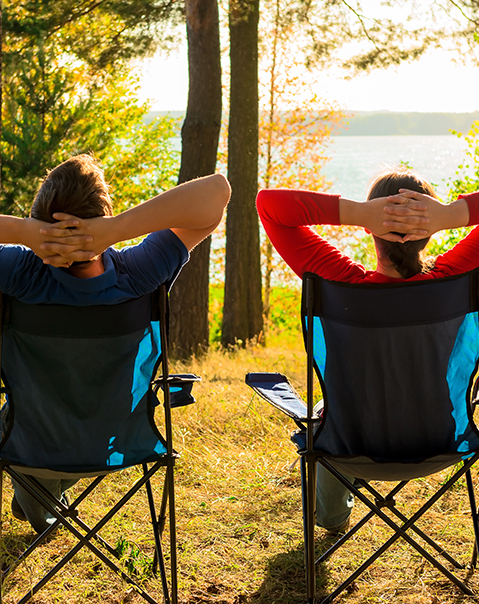 Two Guys Lounging