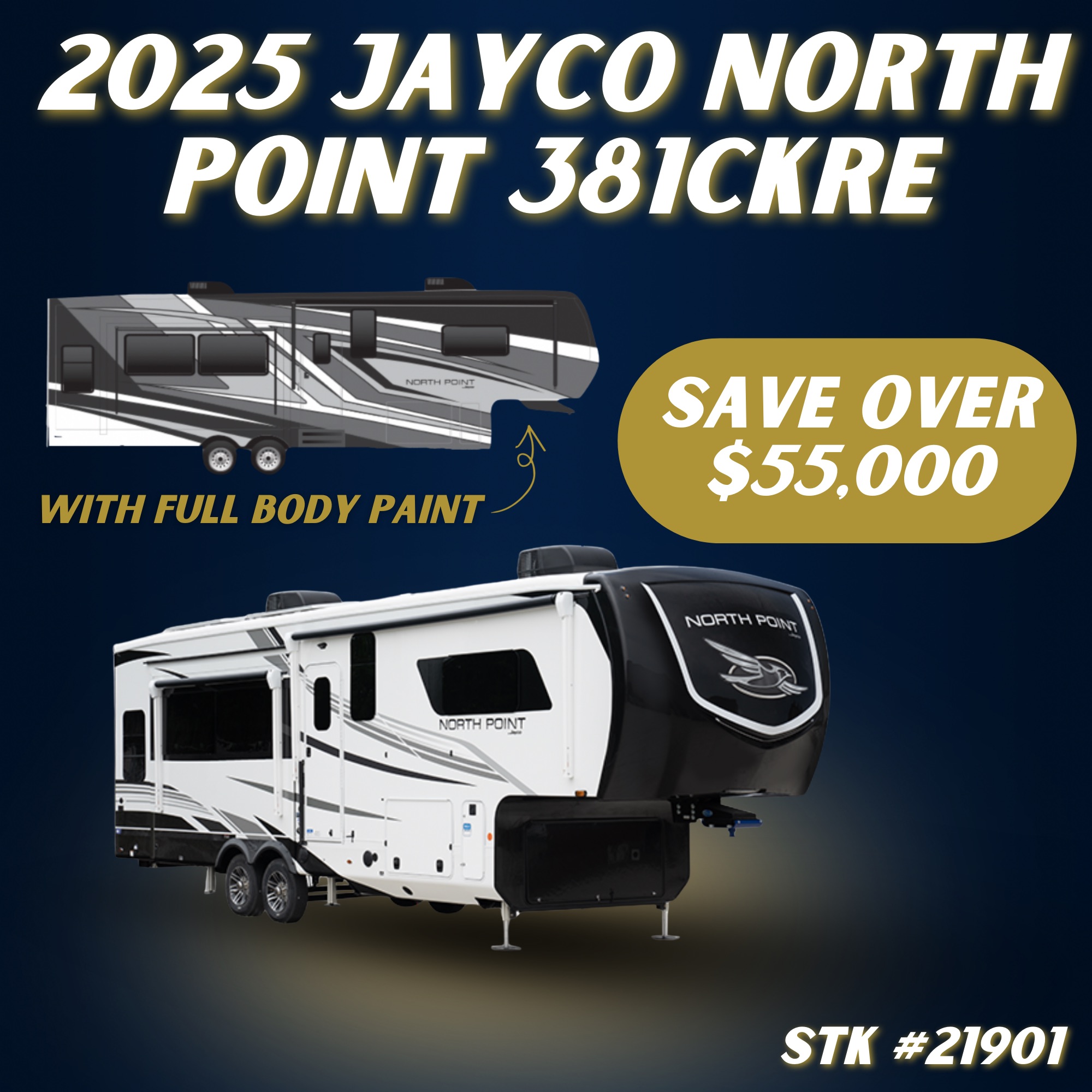 Jayco North Point 331CKRE With Full Body Paint