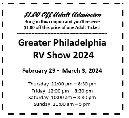 Philly RV Show Coupon