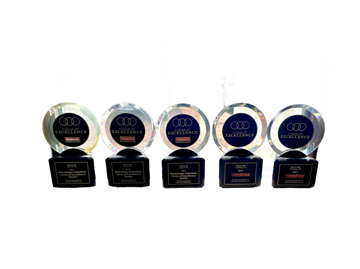 Fretz RV Winnebago Flying W Circle of Excellence Award