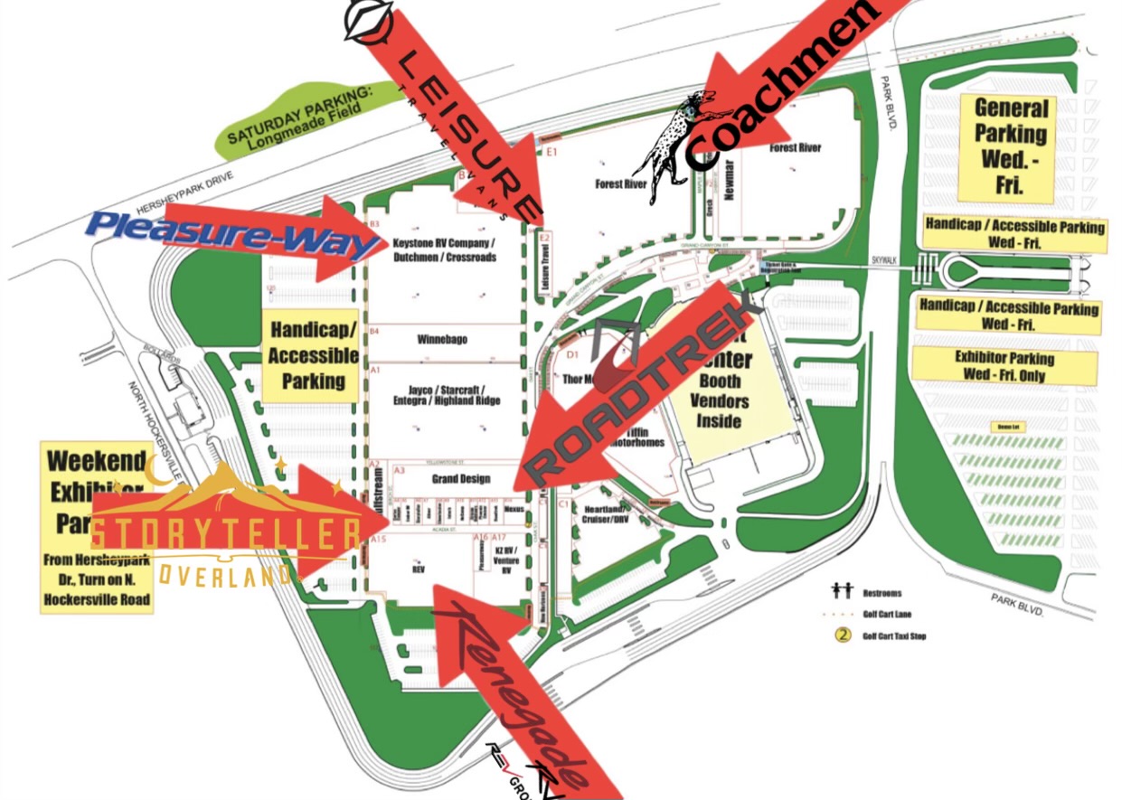 2024 Hershey Show Display Layout