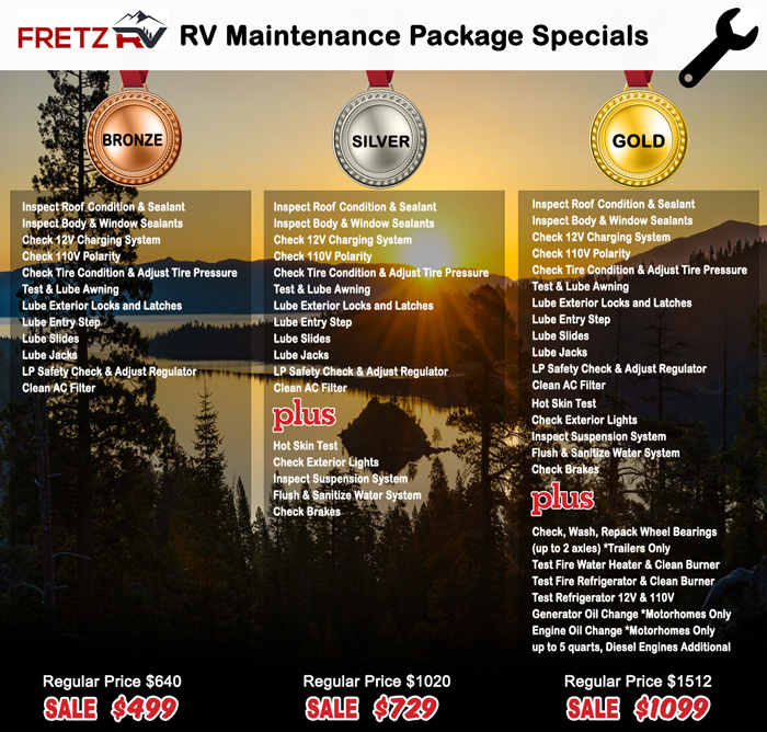 RV Service Specials