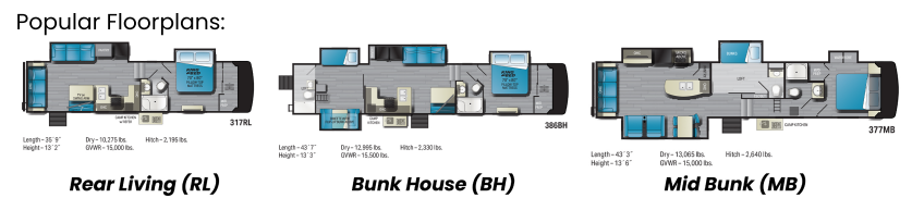 Mid Profile Floorplans