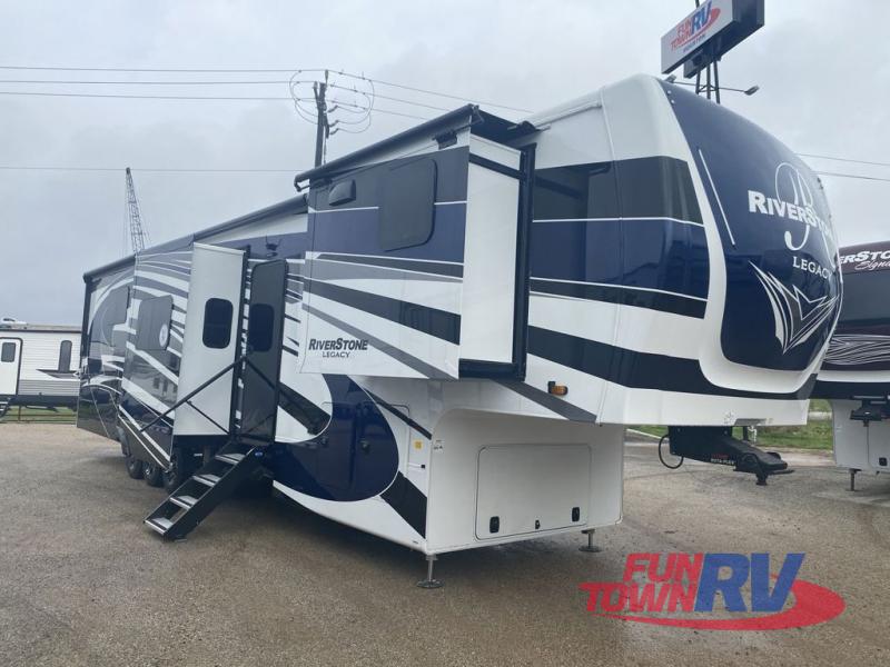 New 2024 Forest River RV RiverStone Legacy 42FSKG Toy Hauler Fifth ...