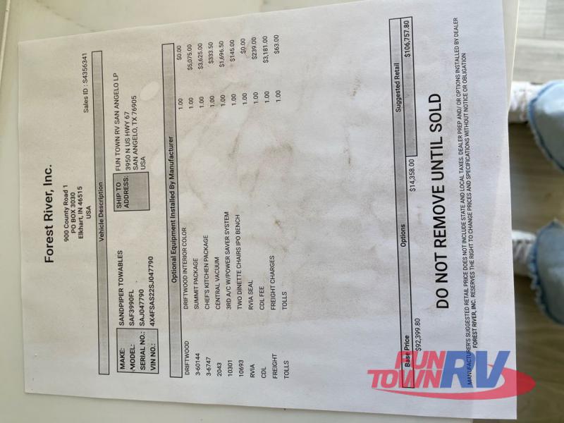 Forest River Sandpiper Image