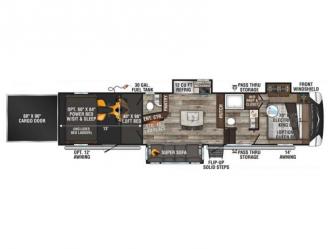 Venom V-Series V3313TK Floorplan