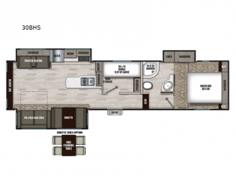 Chaparral Lite 30BHS Floorplan