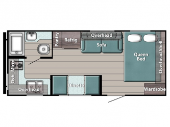 Kingsport Super Lite 199RK Floorplan
