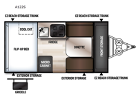 Rockwood Hard Side Series A122S Floorplan