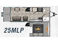 Cruiser Aire 25MLP Floorplan