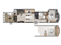 Wildwood Grand Lodge 42VERANDA Floorplan