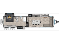 Hampton 395BAM Floorplan Image