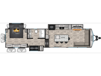 Hampton 395BAM Floorplan