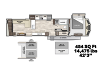 Cedar Creek 41FWC Floorplan Image