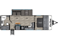 Fun Time 26RB Floorplan Image