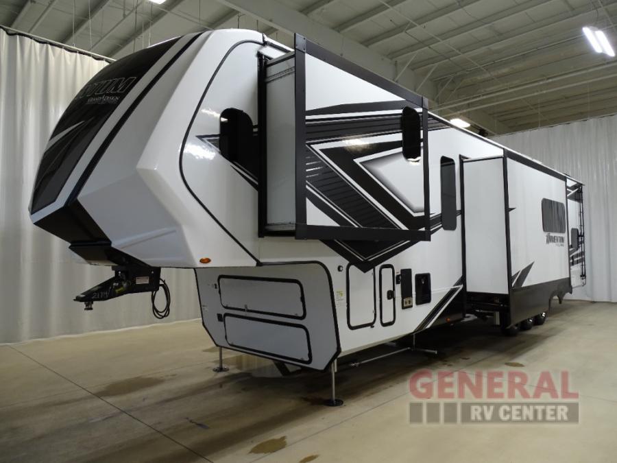 New 2024 Grand Design Momentum M-Class 395MS Toy Hauler Fifth Wheel at ...