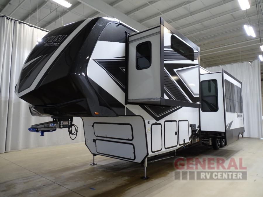 New 2024 Grand Design Momentum 410TH Toy Hauler Fifth Wheel at General