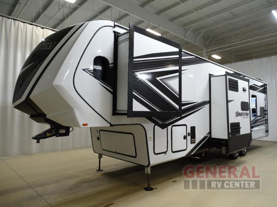 New 2023 Grand Design Momentum M-Class 349M Toy Hauler Fifth Wheel at ...