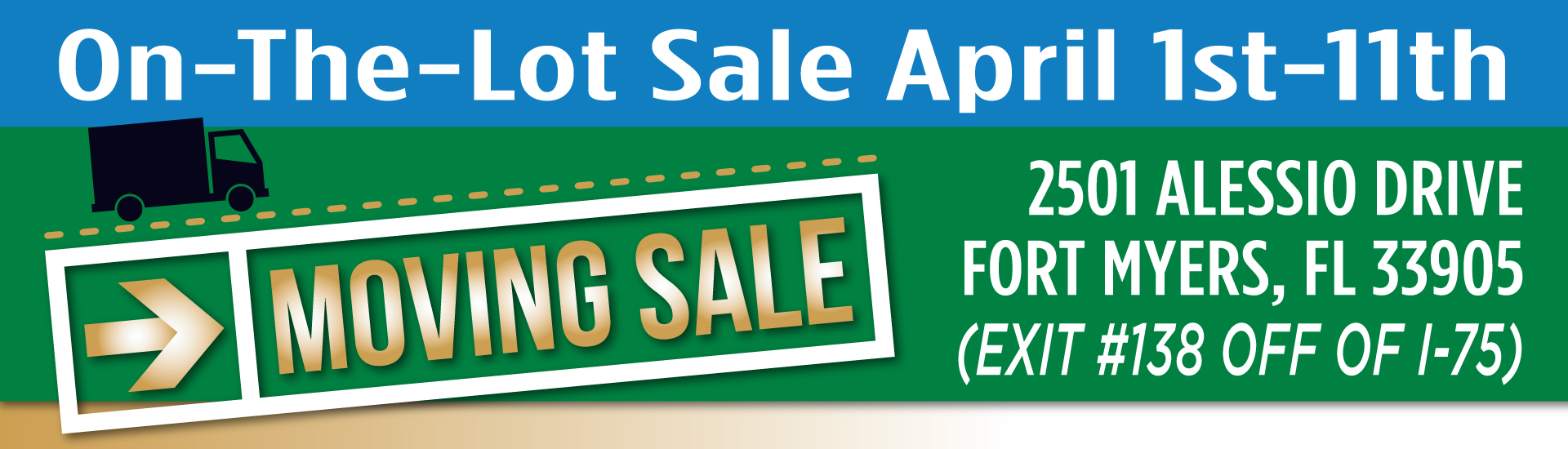 Moving sale