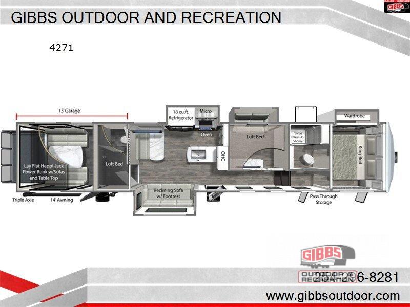 New 2025 Dutchmen RV Voltage Triton 4271 Toy Hauler Fifth Wheel at