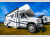 Front angled exterior view of the 2023 Coachmen Freelander 23FS Class C motorhome with Ford chassis.