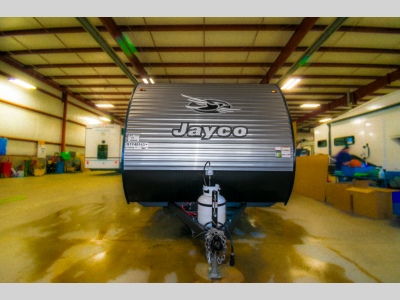 Jayco branding with signature graphics for a sleek and modern exterior look.