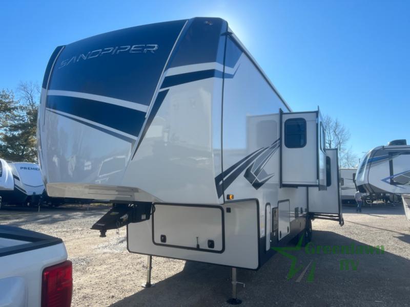 New 2024 Forest River RV Sandpiper 3800RK Fifth Wheel at Greenlawn RV