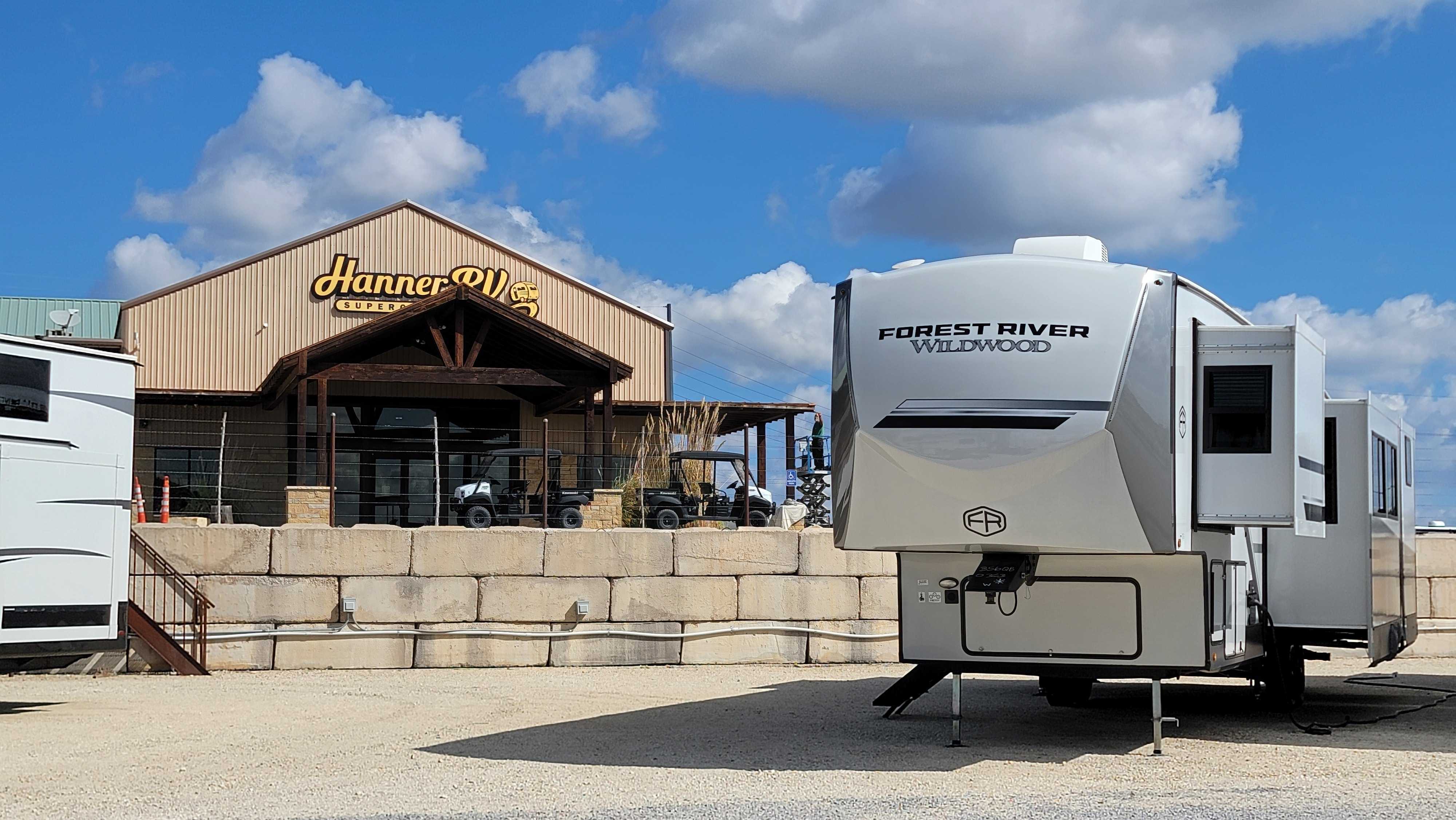 Road adventures on a camper, an exotic kind of outdoor recreation. Generative AI.