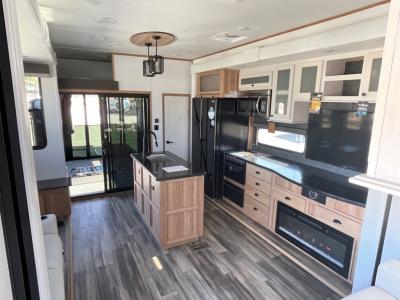 Beautiful island kitchen area