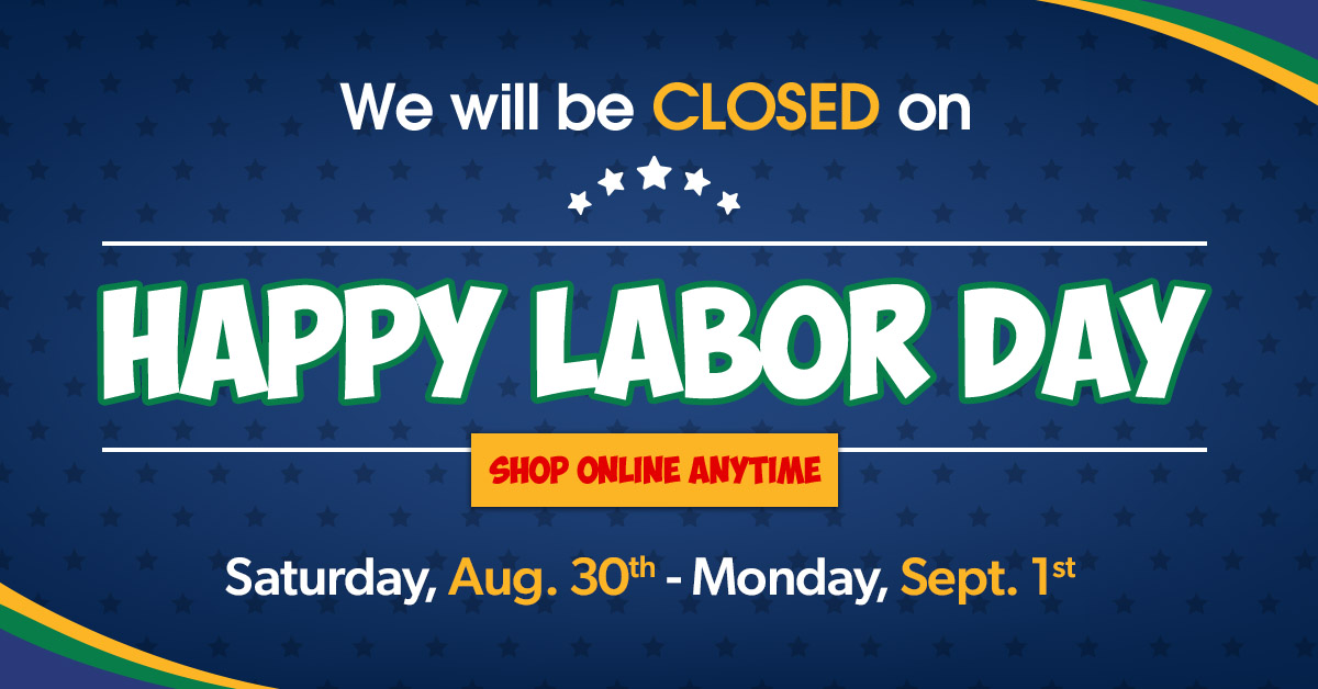 Closed for Labor Day